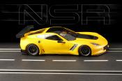 Corvette C7-R  testcar yellow