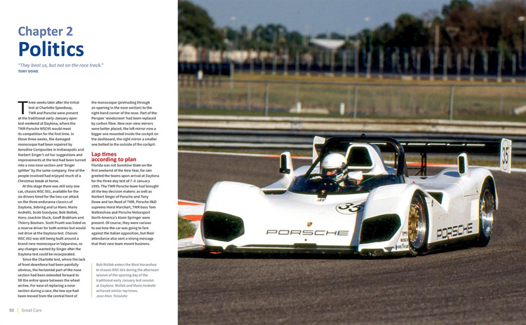 Porter Press TWR Porsche WSC95 Great Cars 16