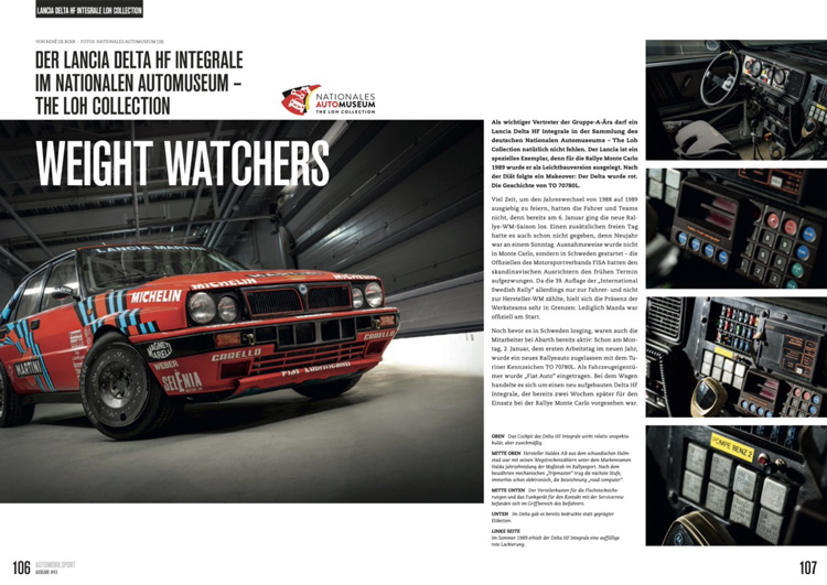 Sportfahrer Automobilsport 43 - Lancia Delta HF Integrale