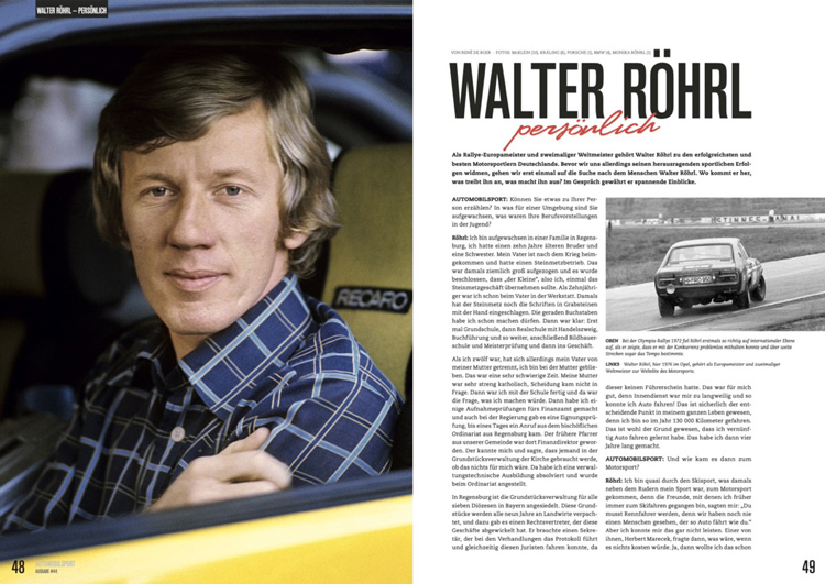 Sportfahrer Automobilsport 44 - Walter Röhrl