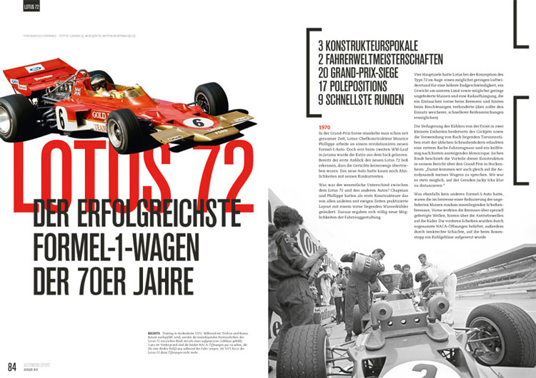 Sportfahrer Automobilsport 24 - Formel 1 - Saison 1970