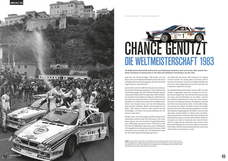 Sportfahrer Automobilsport 21 - Lancia Rally 037