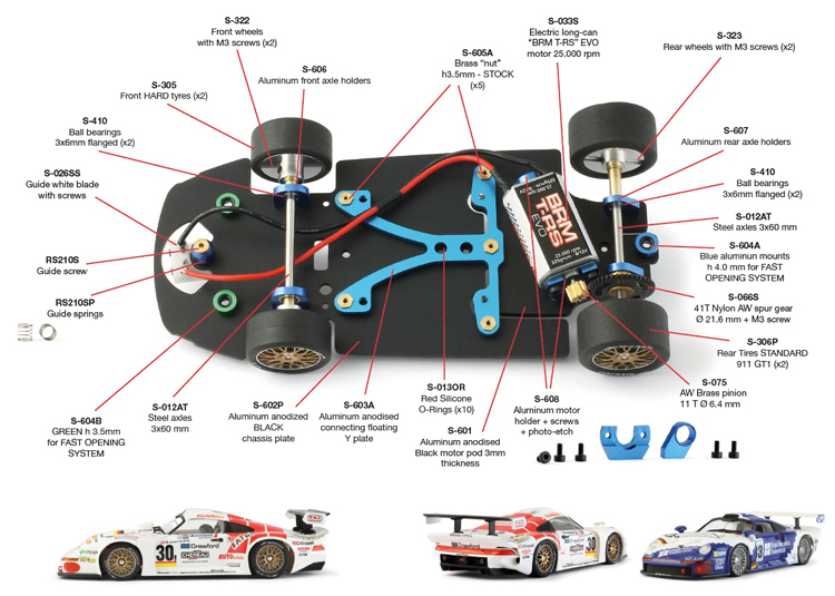 BRM Ersatzteile fr Porsche GT1