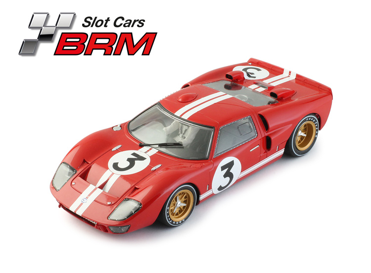 BRM Ford GT 40 MK II #3 red LeMans 1966