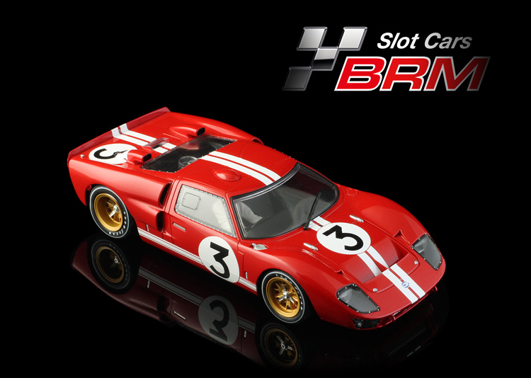 BRM Ford GT 40 MK II #3 red LeMans 1966