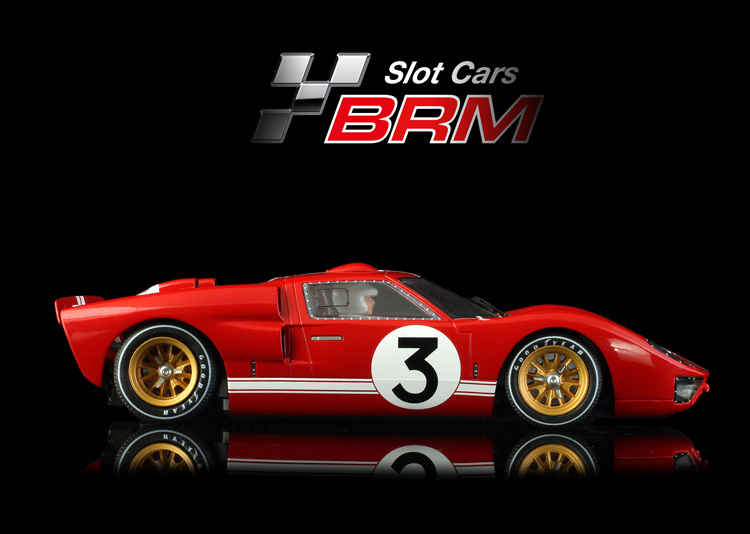 BRM Ford GT 40 MK II #3 red LeMans 1966