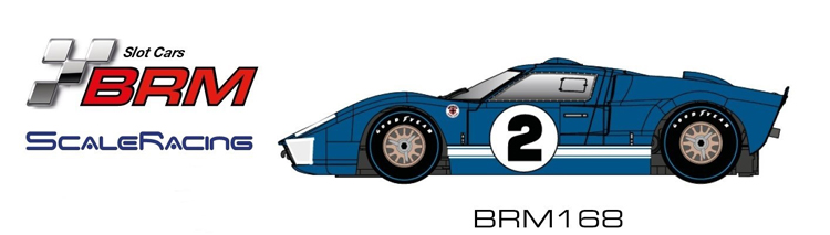 BRM Ford GT 40 MK II #2 blue Sebring 1966