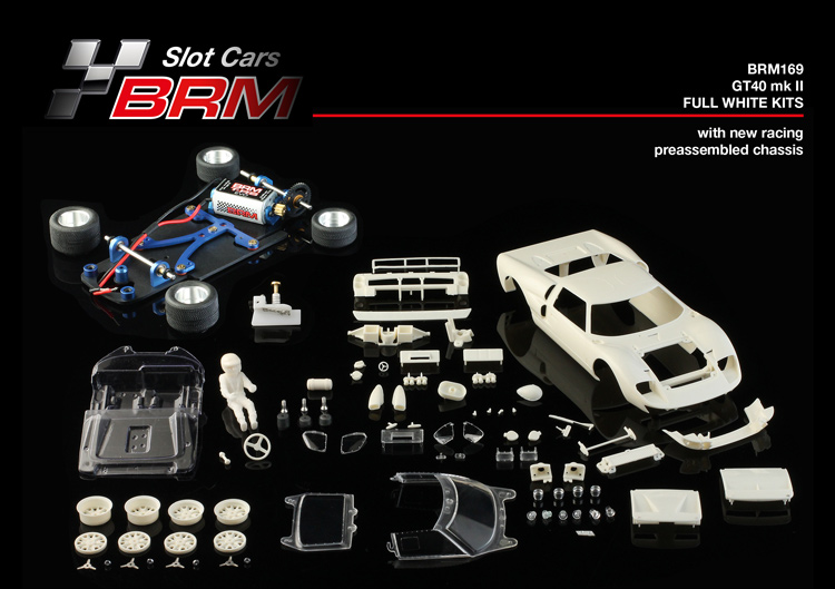 BRM Ford GT 40 MK II, white kit