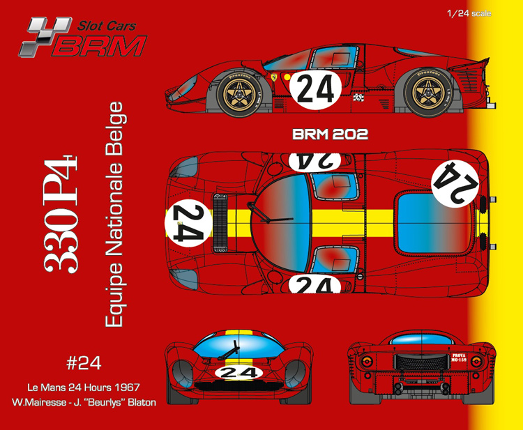 BRM Ferrari 330 P4 - LeMans 1967 # 24