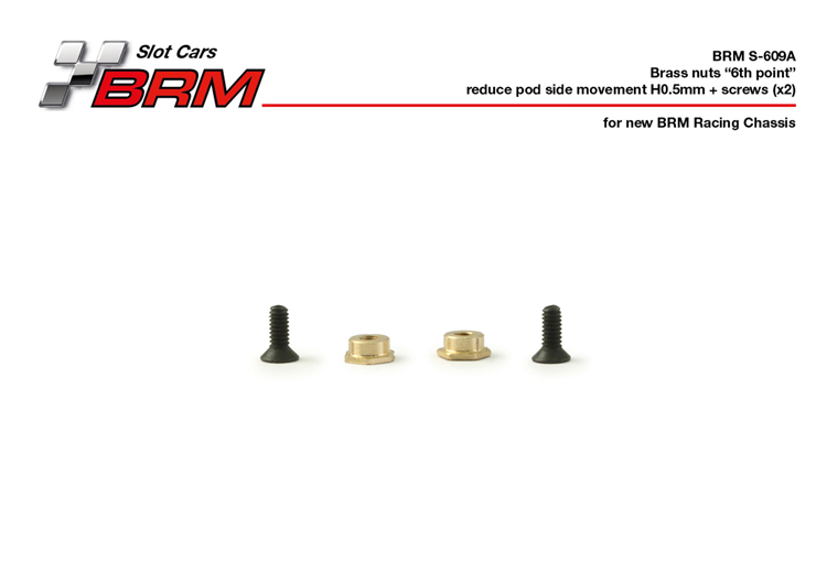 BRM Point 6 Motorhalter/Chassisplatte Hlsen 0,50mm