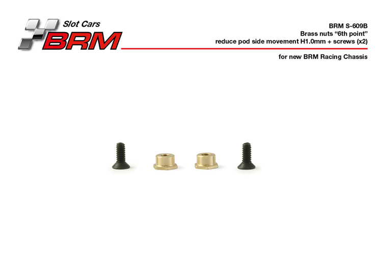 BRM Point 6 Motorhalter/Chassisplatte Hlsen 1,00mm