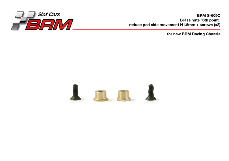 BRM Point 6 Motorhalter/Chassisplatte Hlsen 1,50mm
