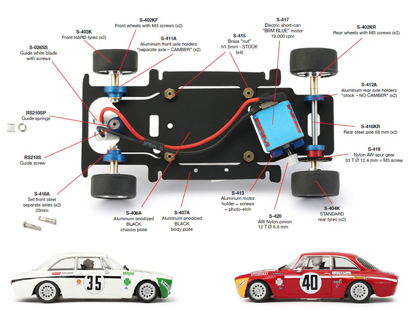 BRM Alfa GTA - Ersatzteile