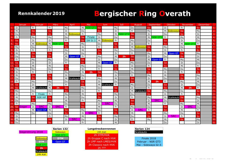  BRO Kalender 2019