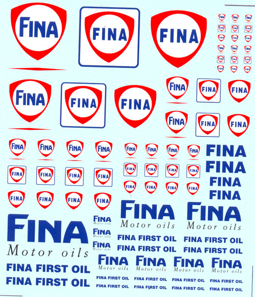 DMC decal sponsor Fina