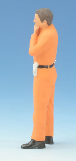 Manufaktur Figur Mechaniker, denkend - orange