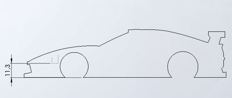 PROSPEED Carrera Ferrari 575  alternative 3D-chassis