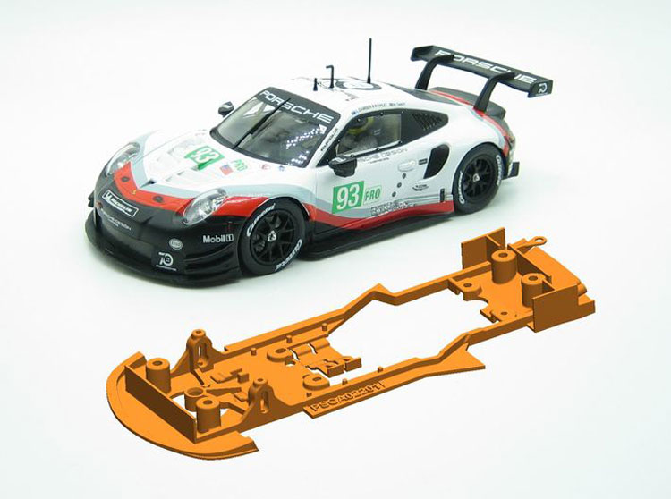 PROSPEED Carrera Porsche 911GT3 RSR alternative 3D-chassis