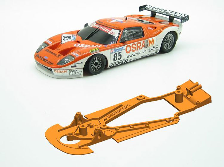 PROSPEED Ninco Ford GT alternative 3D-chassis