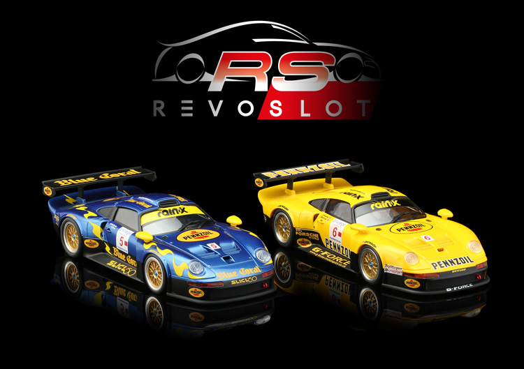 RevoSlot Porsche GT1  Blue Coral