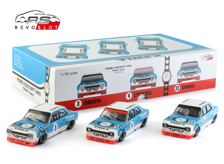 RevoSlot Ford Escort MK I  Timex triple set
