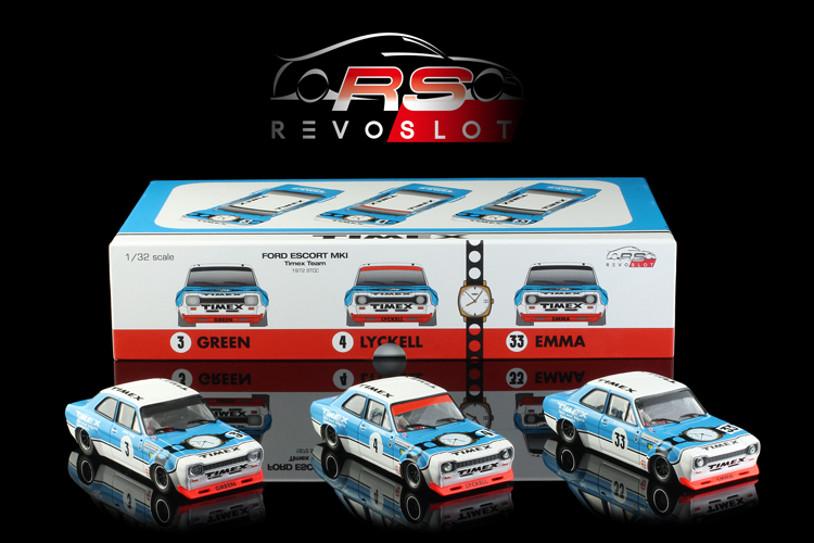 RevoSlot Ford Escort MK I  Timex triple set