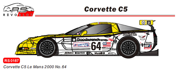 RevoSlot Corvette C5  Goodwrench # 64 LeMans 2000