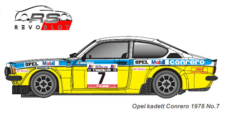 RevoSlot Opel Kadett  Conrero # 7