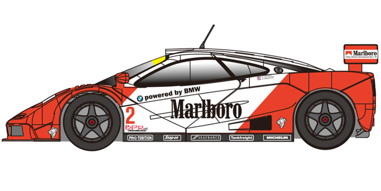 RevoSlot McLaren GTR - Marlboro # 2 BPR 1996 Zuhai