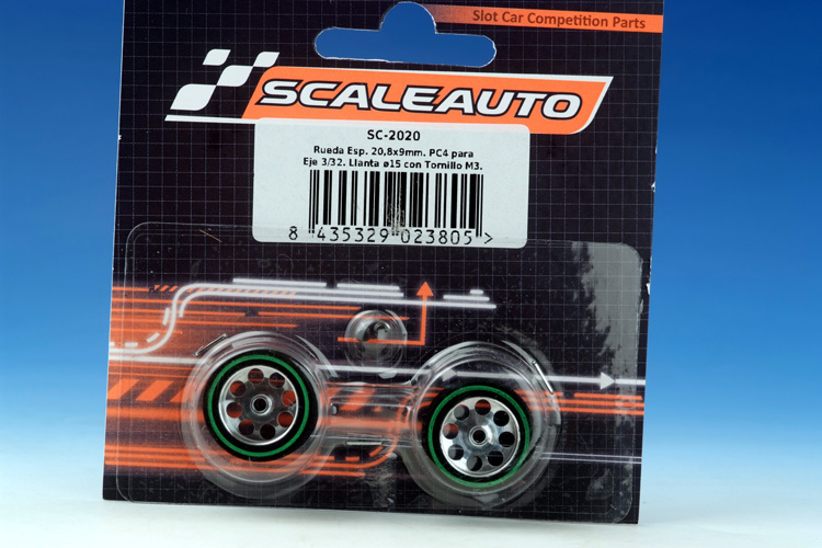 SCALEAUTO wheel ProComp 4 -  3/32 - green