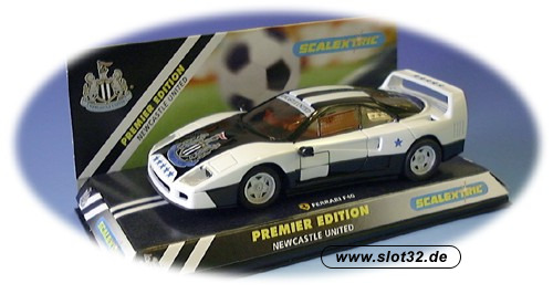 Voiture Scalextric 8355 - Ferrari F-40 Tetra Pak Blanche N°14 - Éclairage - Neuve