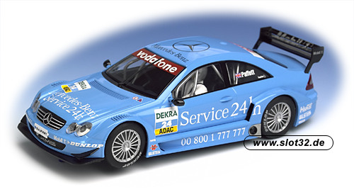 Slot Car 1/32 Mercedes CLK DTM Vodafone #1 Scalextric sport LE