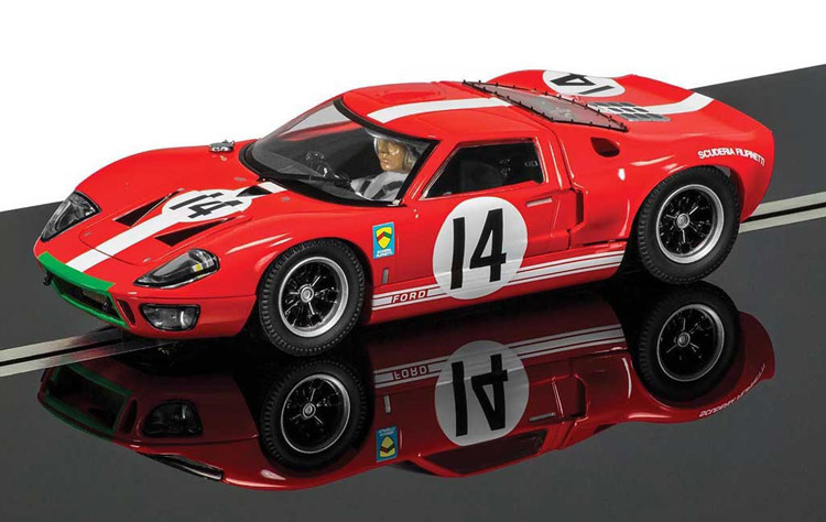 SCALEXTRIC Ford GT 40 LeMans 1966 red # 14