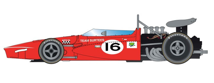 SCALEXTRIC McLaren M7C  - John Surtees # 16
