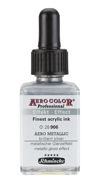 Schmincke aero metallic brilliant silver - 28ml