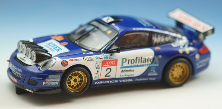 SCX Porsche GT 3 blue Profilatex