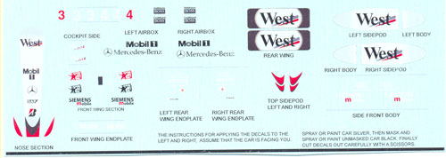  West F 1 decal