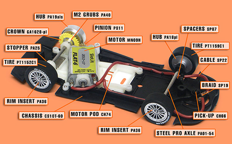 NSR McLaren GTR spares - SlotIt