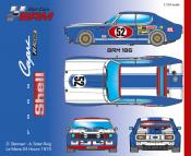Ford Capri blue/white Lemans 1972 # 52