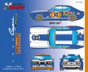 Ford Capri blue/white Lemans 1972 # 53