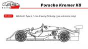 Porsche K8 white kit - A