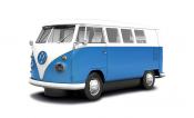 VW T1 van (light blue / white)
