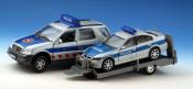Polizei-Fahrzeug mit Anhnger - Deko
